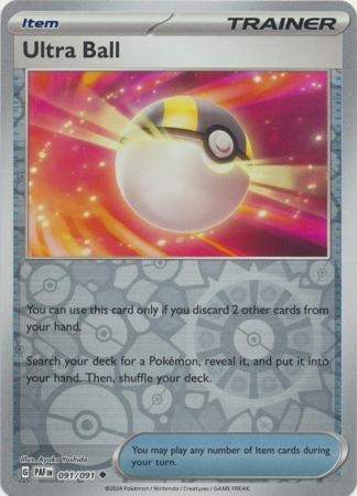 Ultra Ball - 091/091 - Uncommon - Reverse Holo - Paldean Fates